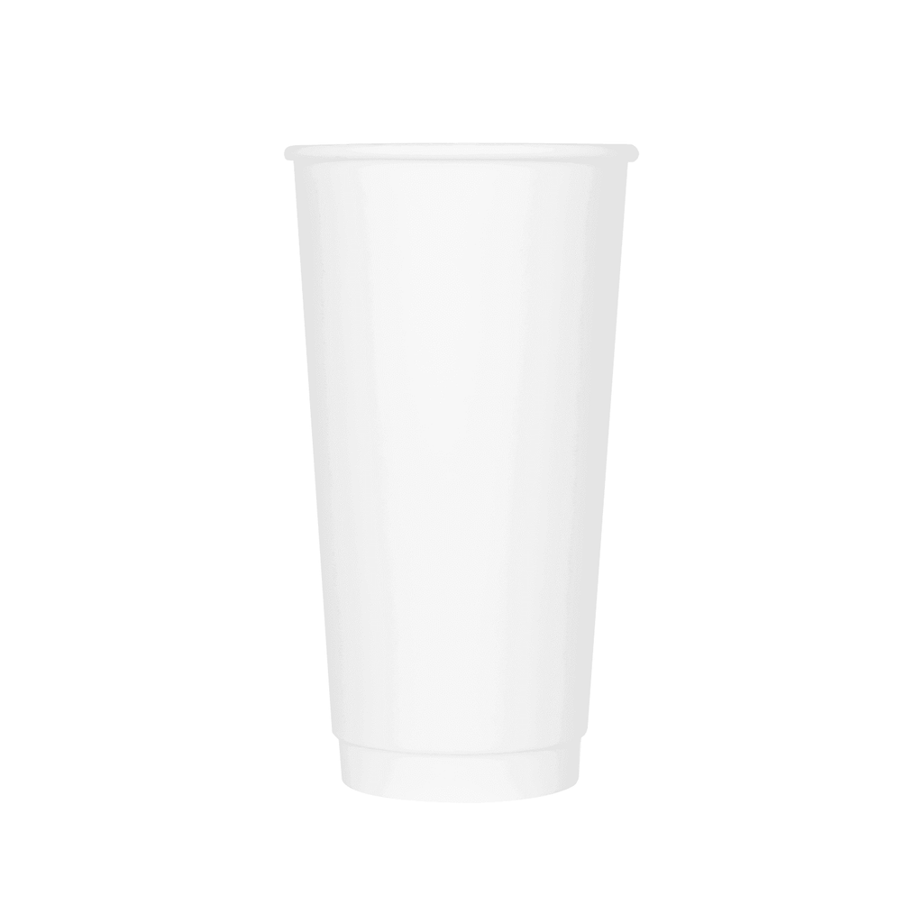 [300 ct] 20 oz Paper Coffee Cups | Insulated | 90 mm | White