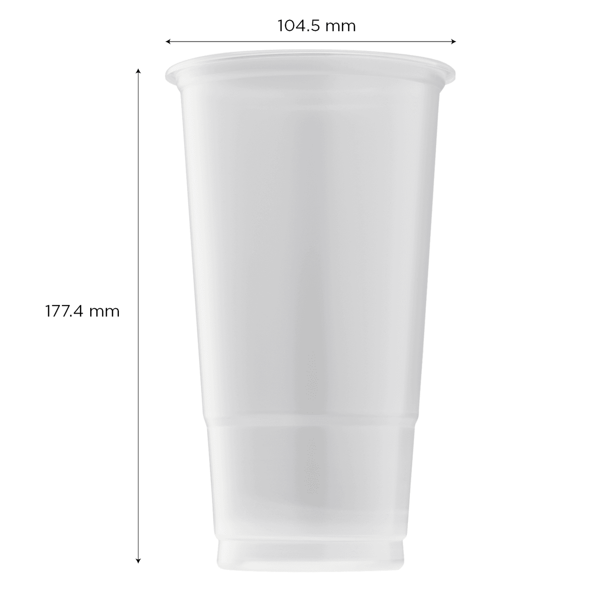 [600 ct] 32 oz Plastic Cold Cups | 104.5 mm - PP