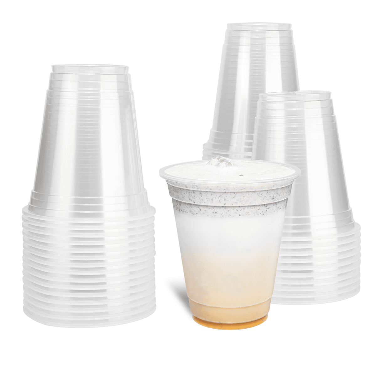 [2,000 ct] 12 oz Plastic U-Rim Cold Cups (95 mm), PP