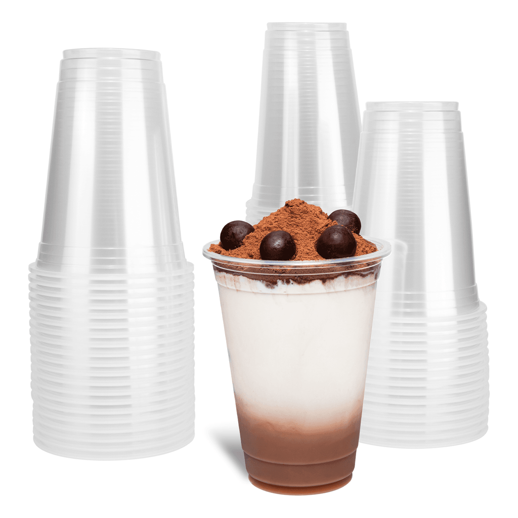 [2,000 ct] 16 oz Plastic U-Rim Cold Cups (95 mm), PP