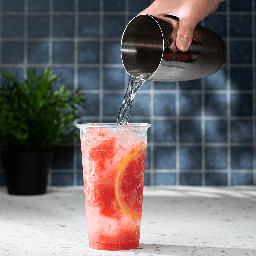 [1,000 ct] 24 oz Plastic U-Rim Cold Cups (95 mm), PP