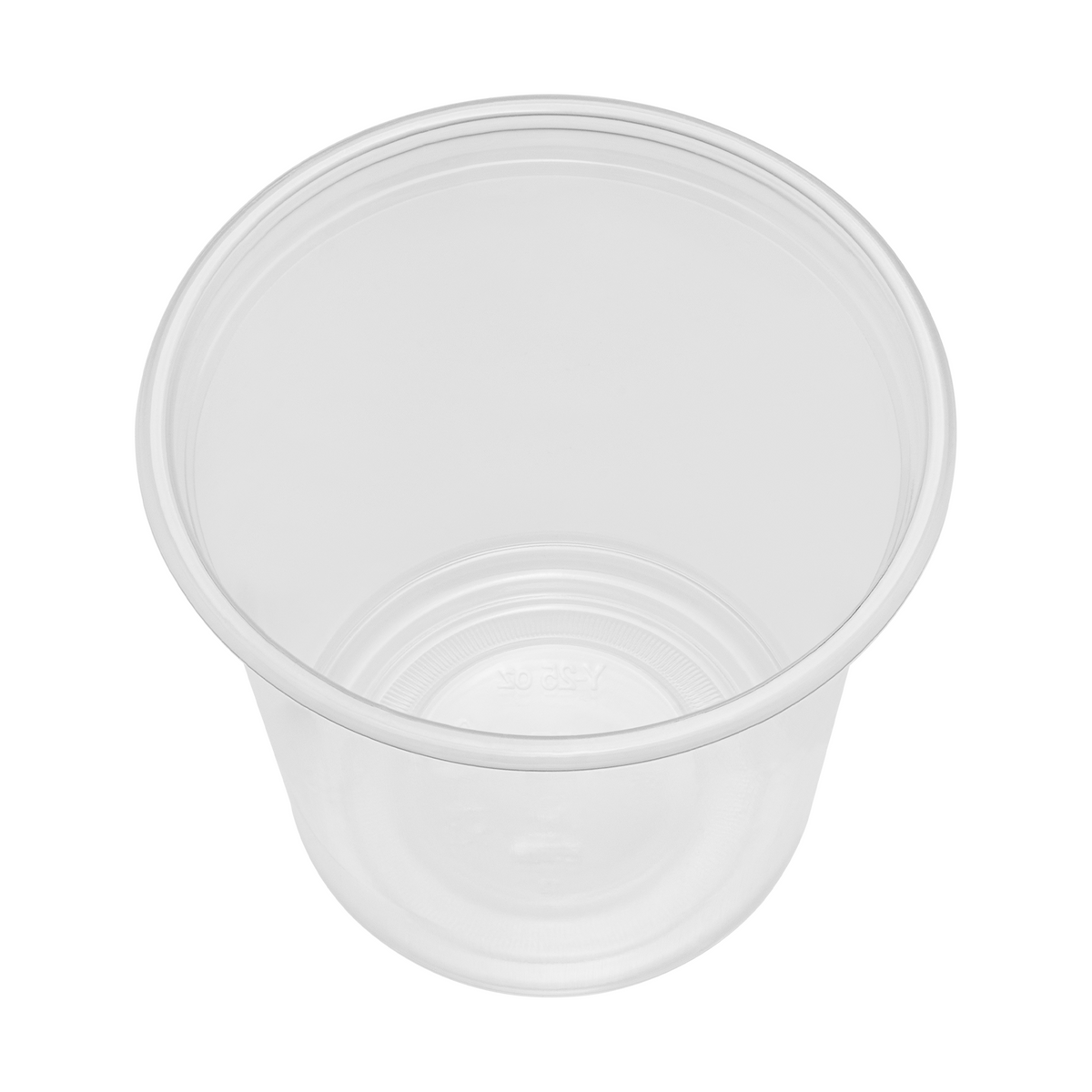 [500 ct] 25 oz Plastic Flat Rim Extra Wide Cold Cups (120 mm), PP