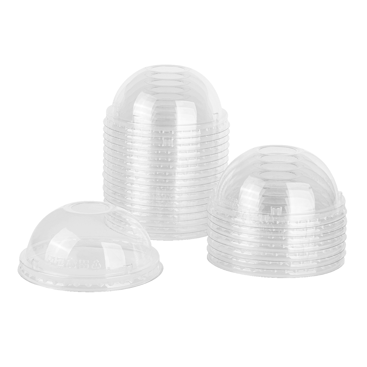 [2,000 ct] Plastic Dome Lids, PET, 95 mm