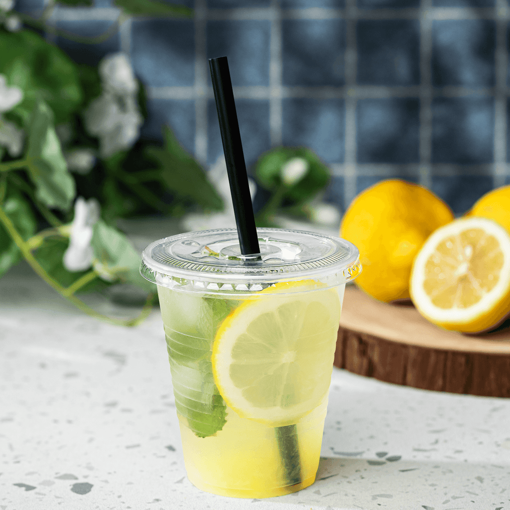 [1,000 ct] 12 oz Plastic Ribbed Cold Cups (90 mm), PP