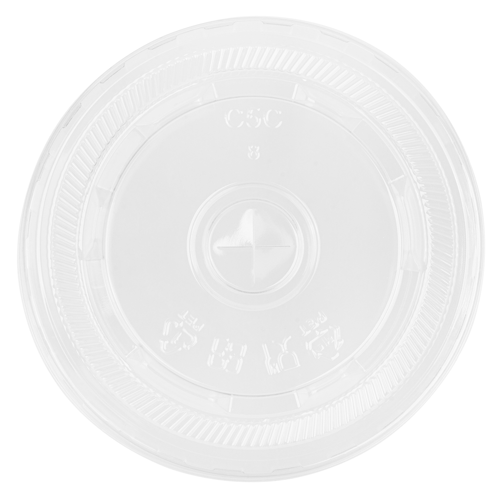 [2,000 ct] Plastic Cup Lids, PET, 95 mm