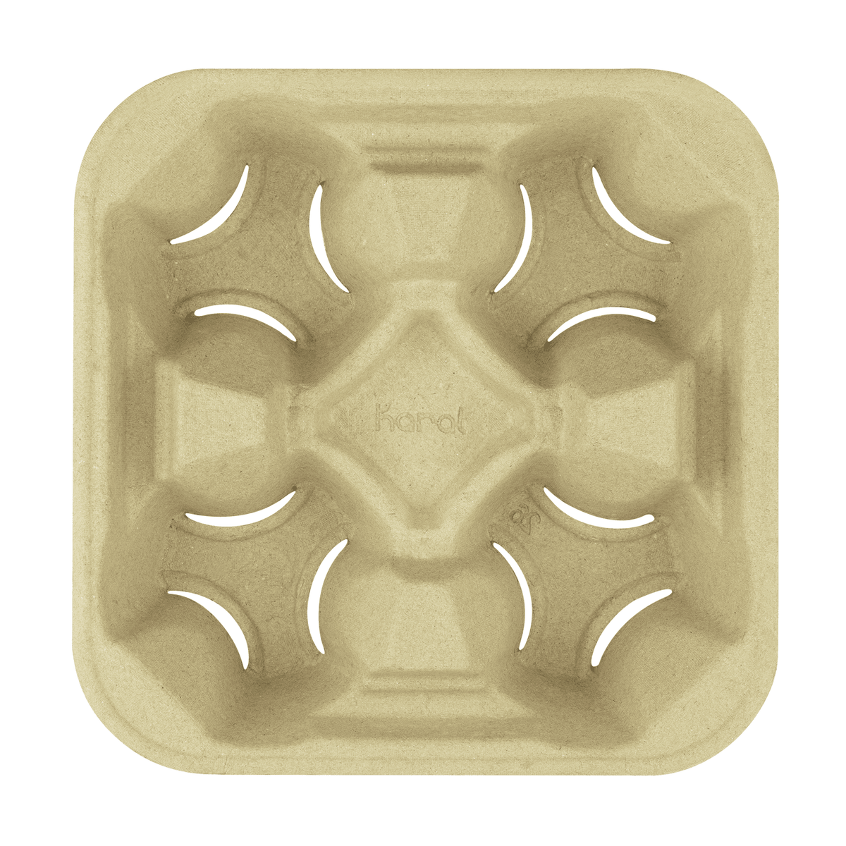 [300 ct] Biodegradable Drink Carrier, Holds 4 Cups (8-32 oz)