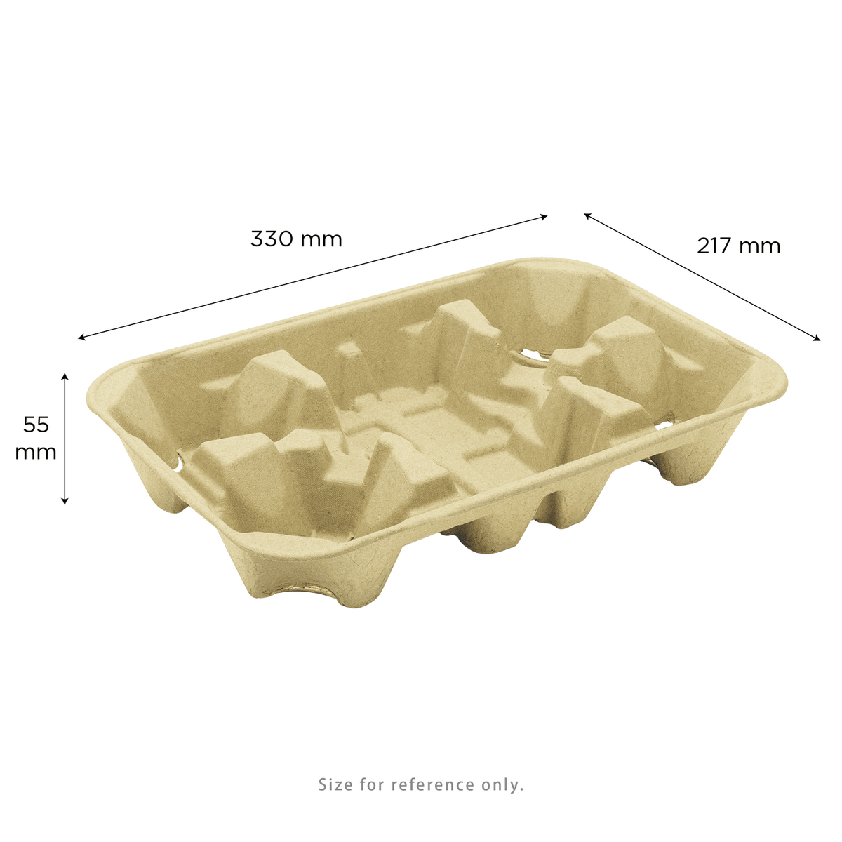 [150 ct] Kraft Drink Carrier with tray, for 4 Cups (8-32 oz), Paperboard