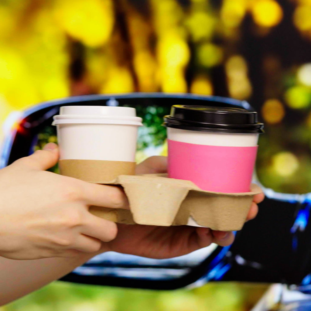 [1,000 ct] Coffee Cup Sleeves, Pink