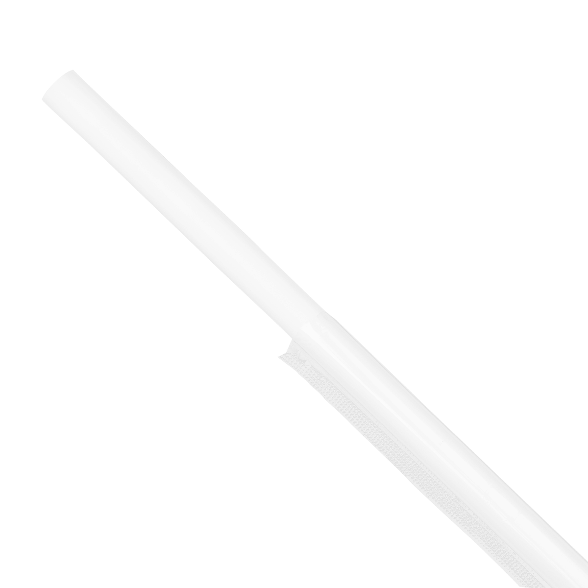 [1,600 ct] Boba Straws | Diagonal Cut | Individually Wrapped | White (0.39" x 9")