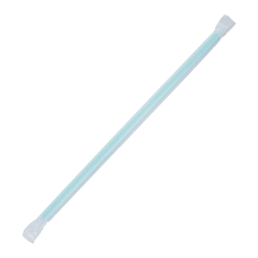 [1,200 ct] Giant Straws | Individually Wrapped | Aqua (0.31" x 10.25")