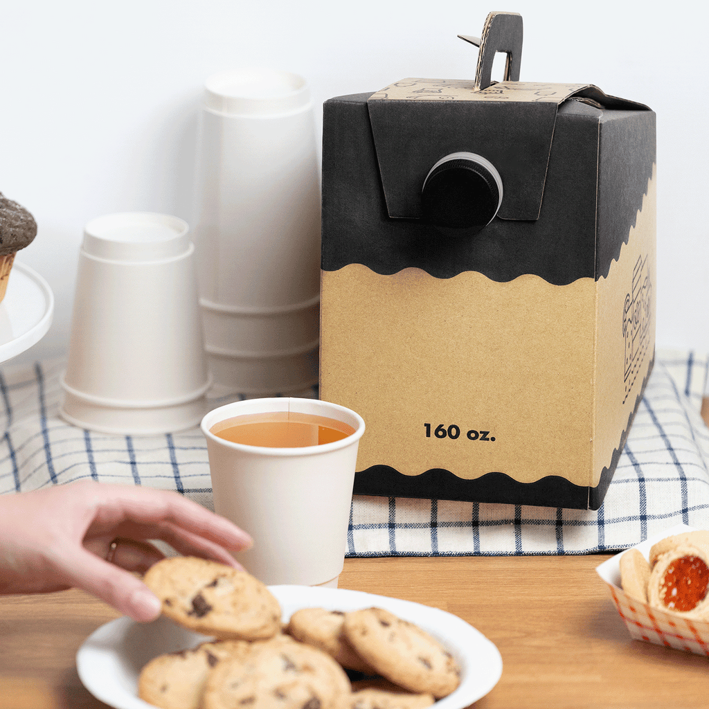 [25 ct] 160 oz Beverage Take-Out Container, Kraft