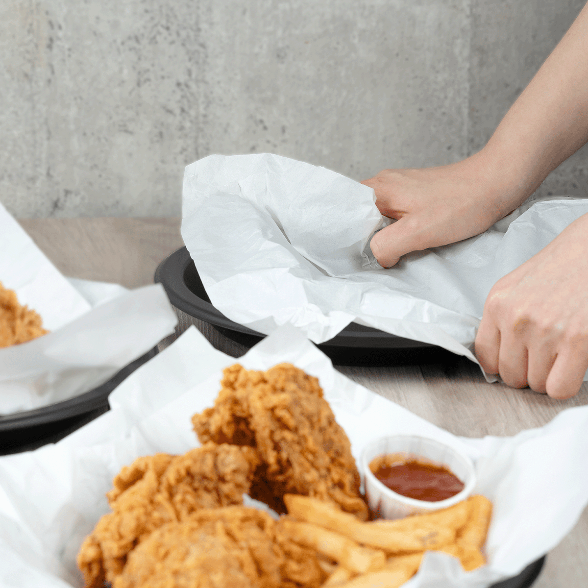 [3,000 sheets] 18" x 18" Grease Resistant Deli Wrap / Paper Liner Sheets, White