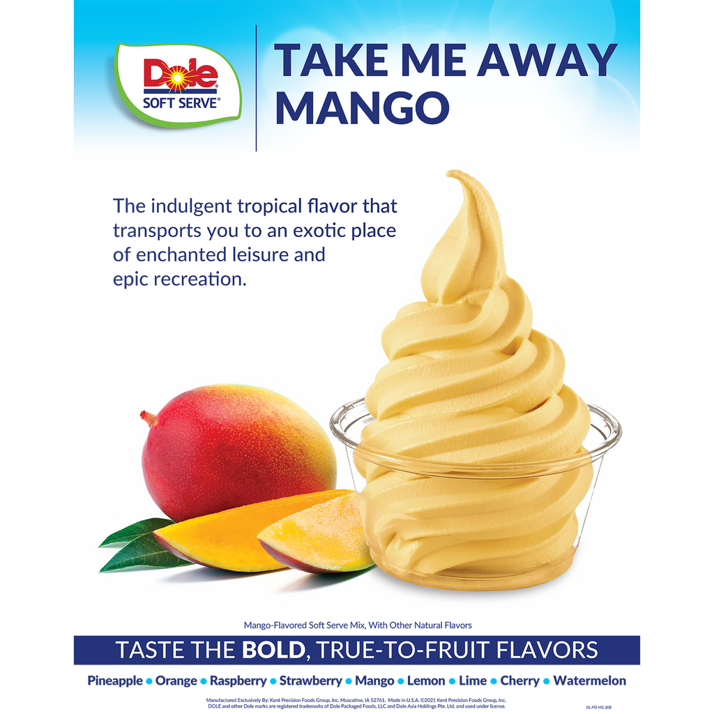 Dole Soft Serve Mix - Mango - Bag (4.4 lbs)
