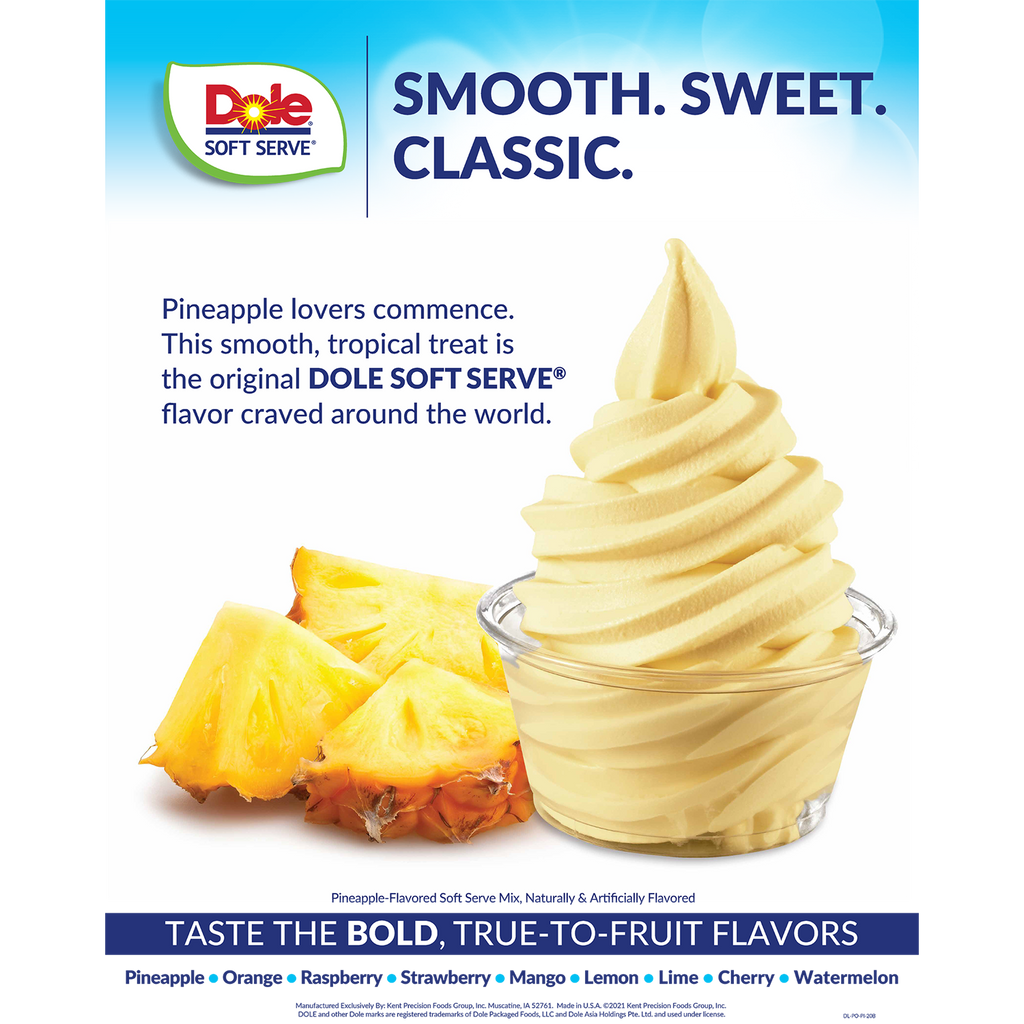 Dole Soft Serve Mix - Pineapple - Bag (4.4 lbs)