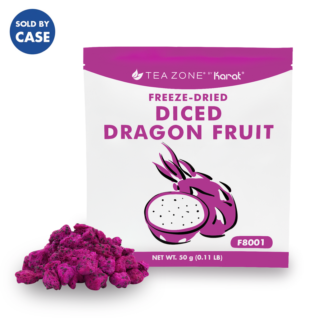 Tea Zone Freeze-Dried Dragon Fruit, Diced - Bag