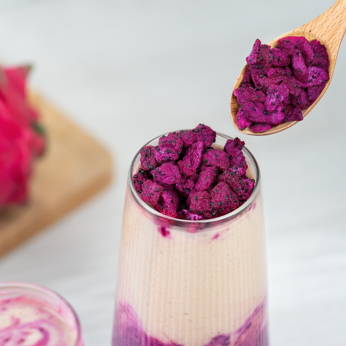 Tea Zone Freeze-Dried Dragon Fruit, Diced - Bag