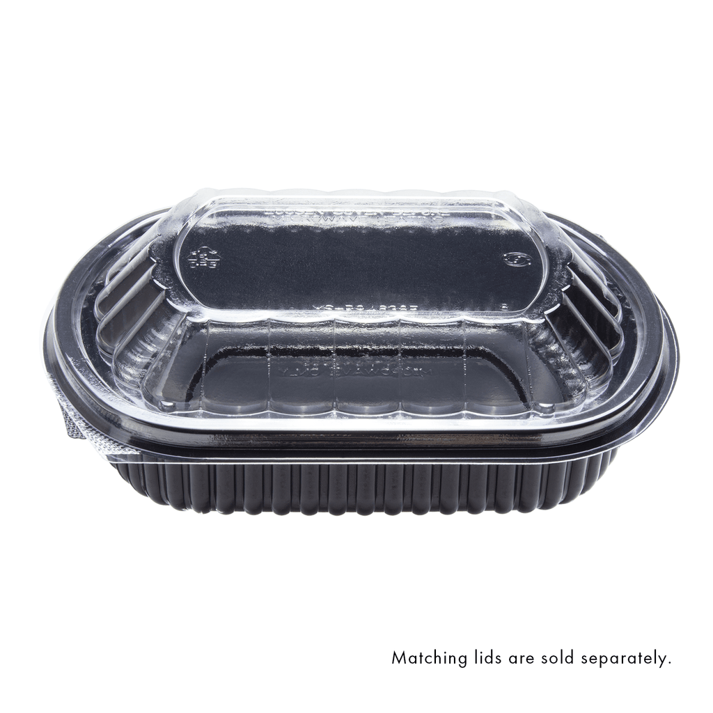 [300 ct] 24 oz Microwaveable Take-Out Box | PP | Black