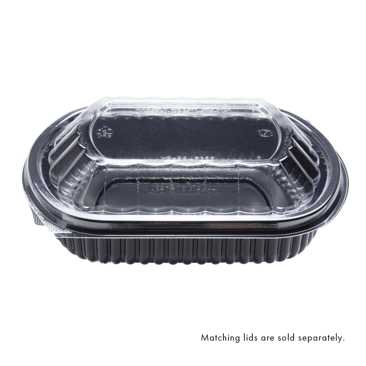 [300 ct] 24 oz Microwaveable Take-Out Box | PP | Black