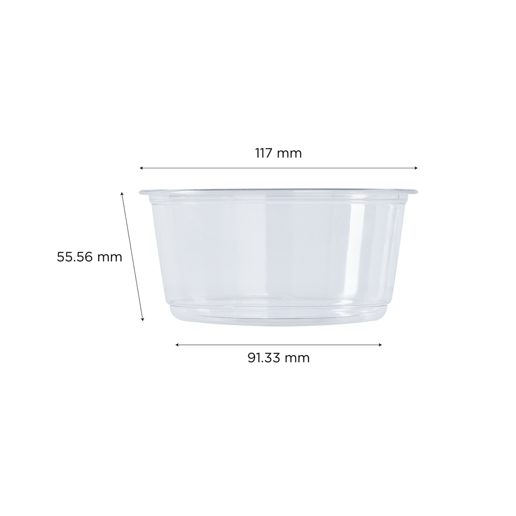 [500 ct] 12 oz Deli Containers | PET | 117 mm