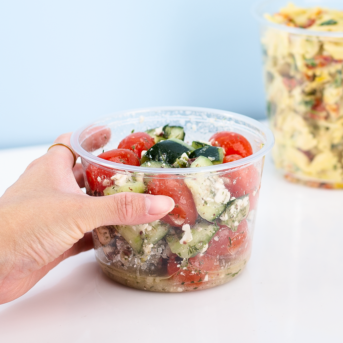[500 ct] 16 oz Deli Containers | PET | 117 mm