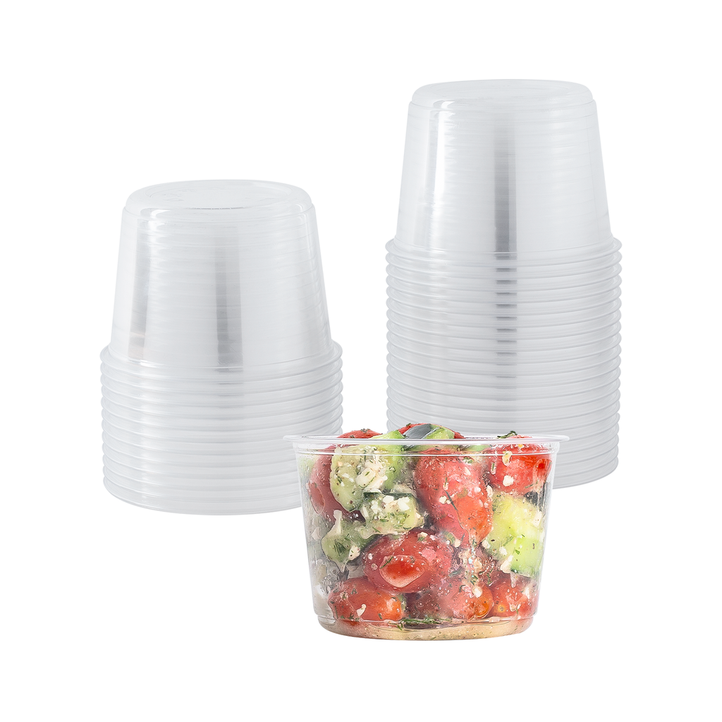 [500 ct] 16 oz Deli Containers | PET | 117 mm