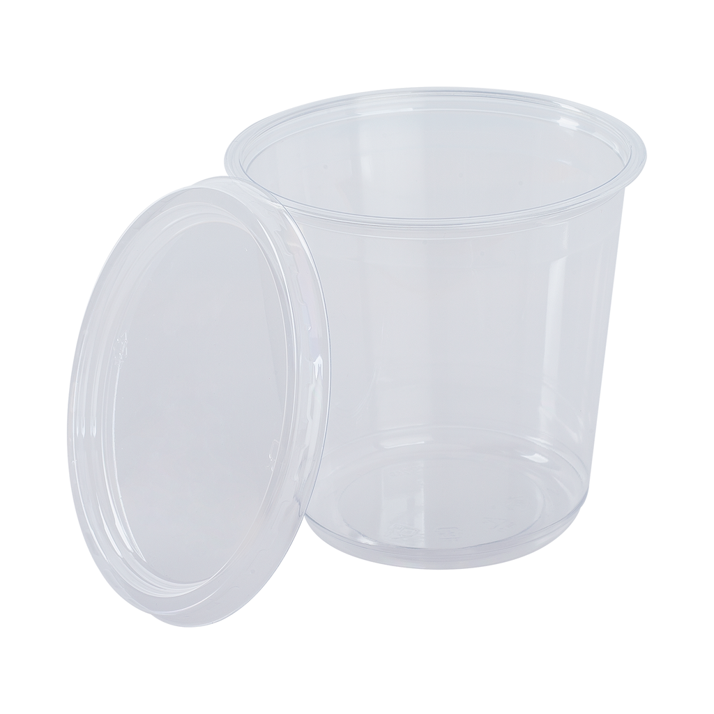 [500 ct] 24 oz Deli Containers | PET | 117 mm