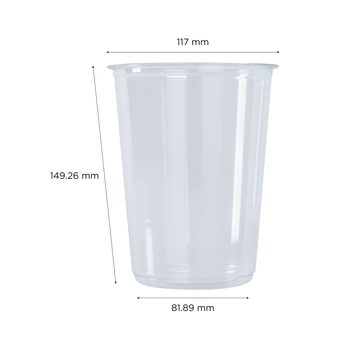 [500 ct] 32 oz Deli Containers | PET | 117 mm