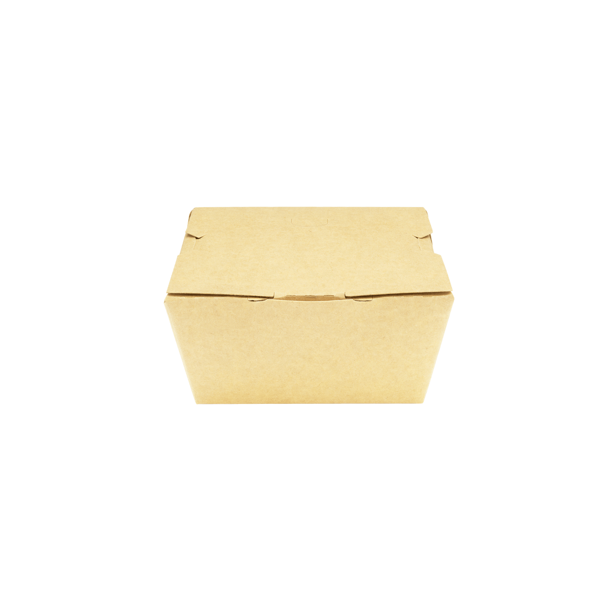 [200 ct] Paper Folding Take-Out Container | Vented Holes | 27 fl. oz | Kraft