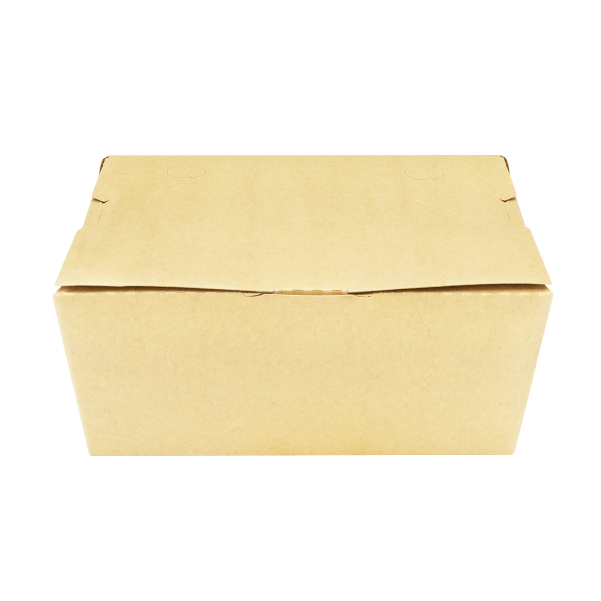 [160 ct] Paper Folding Take-Out Container | Vented Holes | 74 fl. oz | Kraft