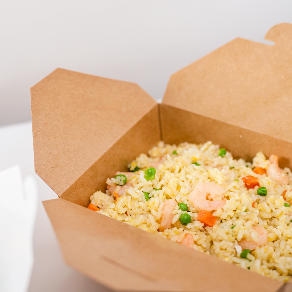 [300 ct] Paper Take-Out Boxes | #8 | 48 oz | Kraft