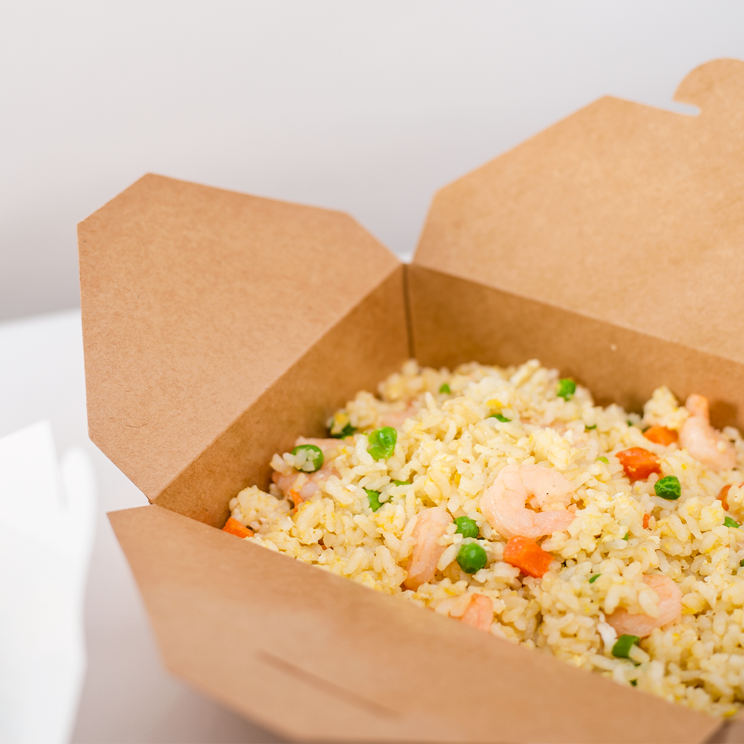 [300 ct] Paper Take-Out Boxes | #8 | 48 oz | Kraft