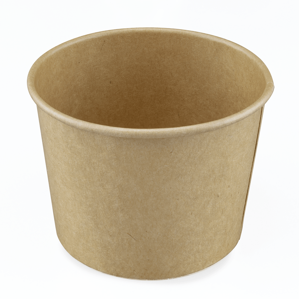 [500 ct] 10/12 oz Gourmet Paper Food Container | Kraft | 96 mm