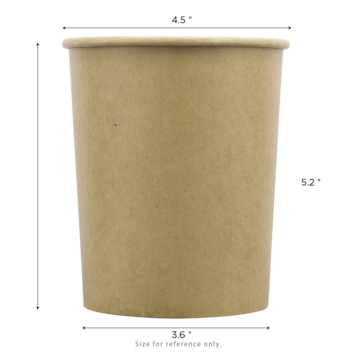 [500 ct] 32 oz Gourmet Paper Food Container | Kraft | 115 mm