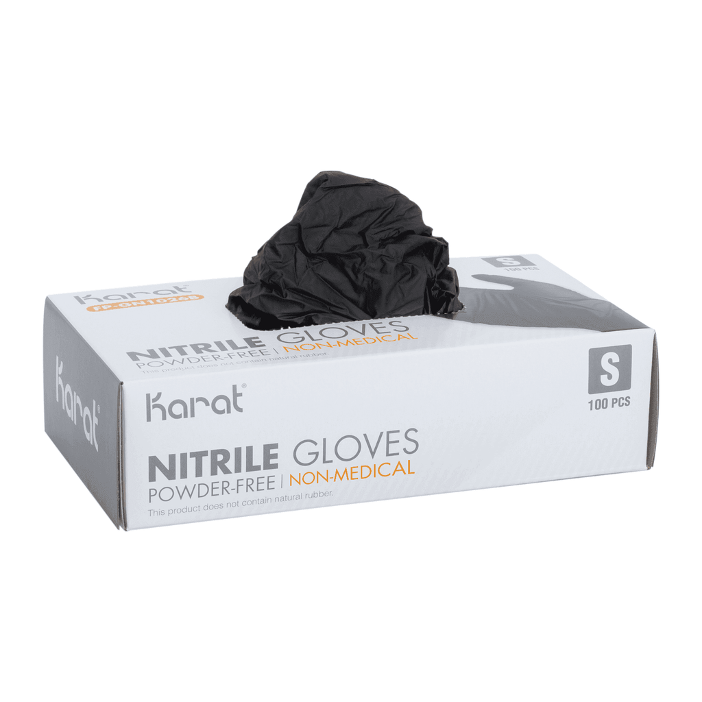 [1,000 ct] Nitrile Gloves | Latex-Free | Powder-Free | Black | Small