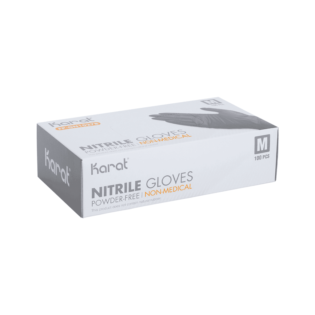 [1,000 ct] Nitrile Gloves | Latex-Free | Powder-Free | Black | Medium