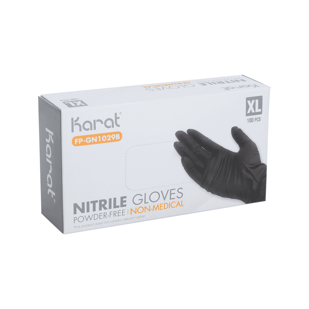 [1,000 ct] Nitrile Gloves | Latex-Free | Powder-Free | Black | X-Large