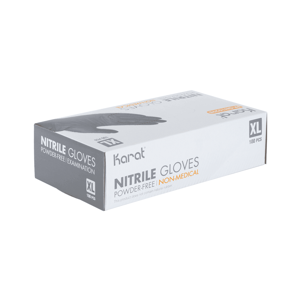 [1,000 ct] Nitrile Gloves | Latex-Free | Powder-Free | Black | Large