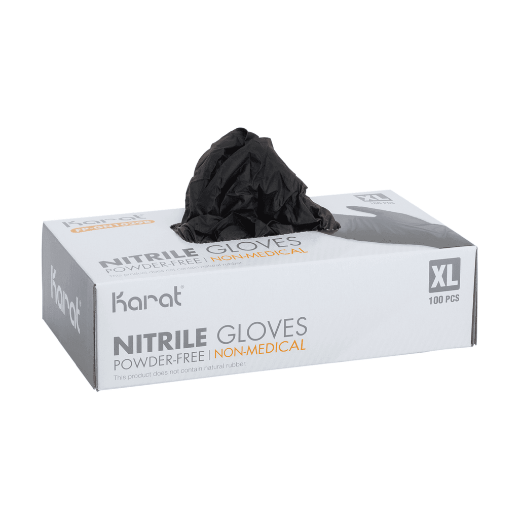 [1,000 ct] Nitrile Gloves | Latex-Free | Powder-Free | Black | Large