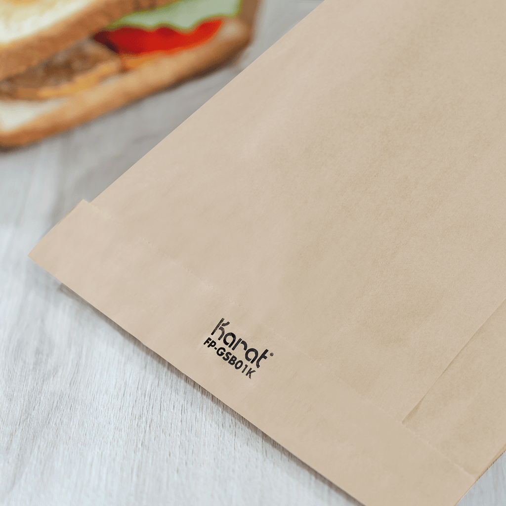 [2,000 ct] Grease-Resistant Sandwich Bag, Kraft