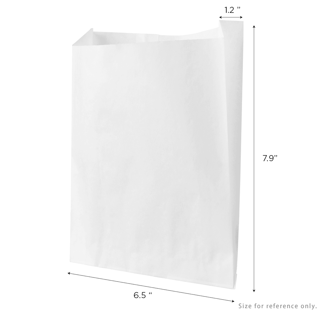 [2,000 ct] Grease-Resistant Sandwich Bag, White