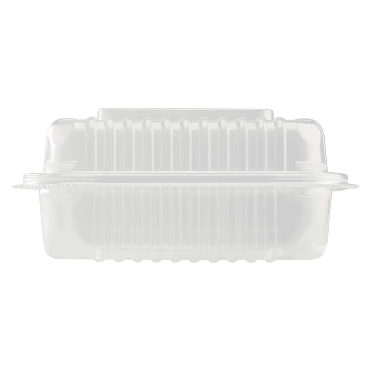 [250 ct] 7''x 7'' Hinged Food Containers | PP | Clear