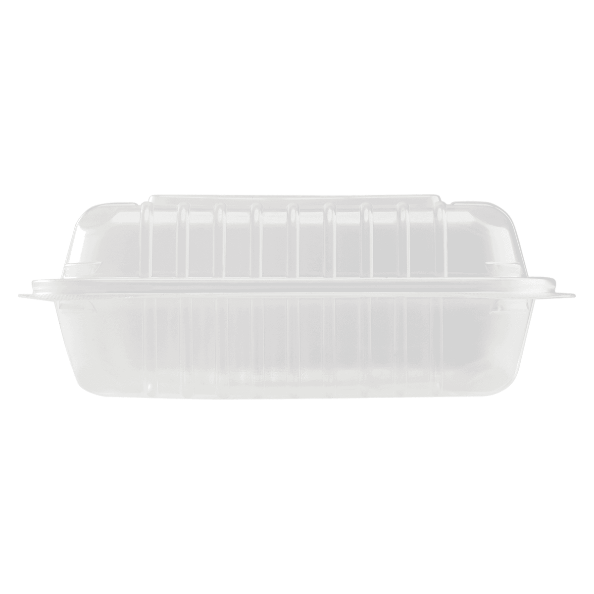 [250 ct] 8''x 8'' Hinged Food Containers | PP | Clear