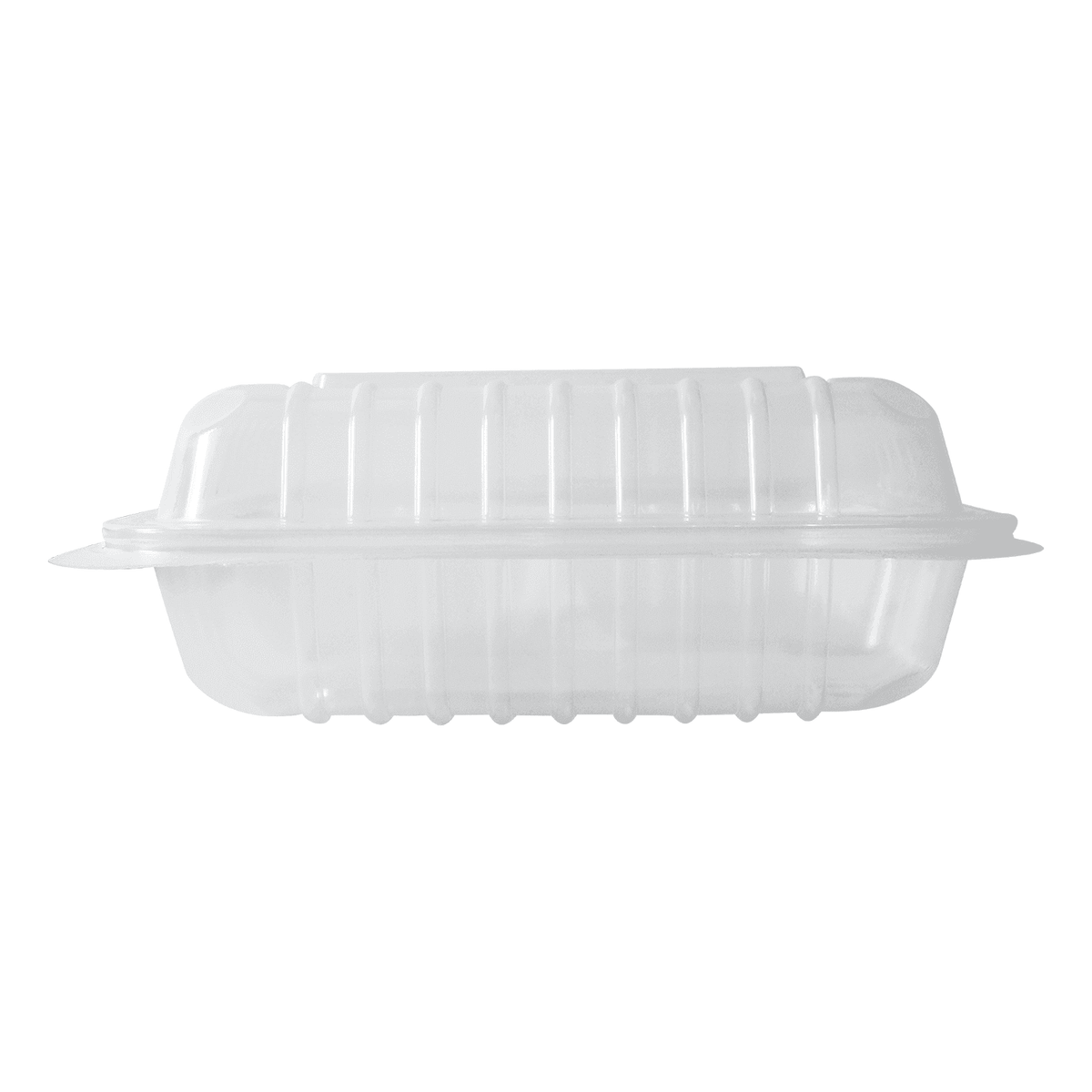 [250 ct] 8" x 8" 3-Compartment Hinged Food Containers | Clear | PP