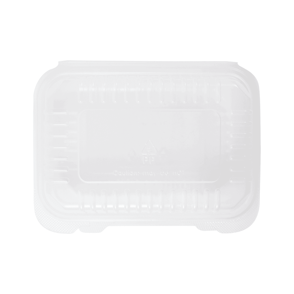 [250 ct] 9'' x 6'' Hinged Food Containers | PP | Clear