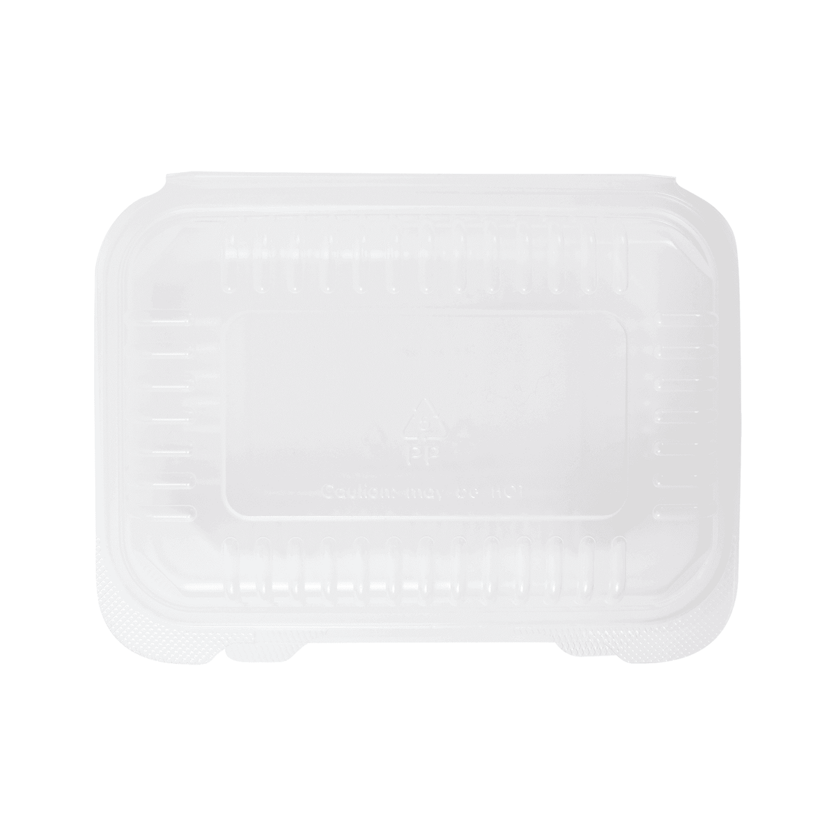 [250 ct] 9'' x 6'' Hinged Food Containers | PP | Clear