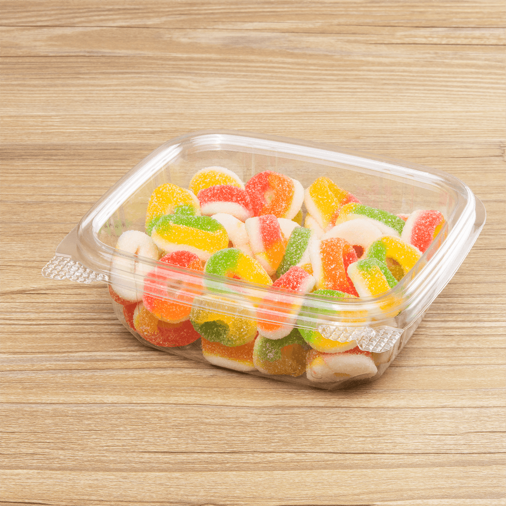 [200 ct] 12 oz Hinged Deli Container | PET