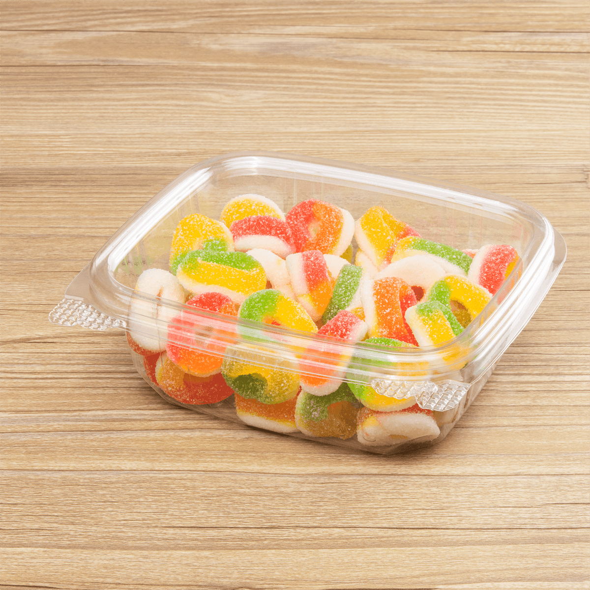[200 ct] 12 oz Hinged Deli Container | PET