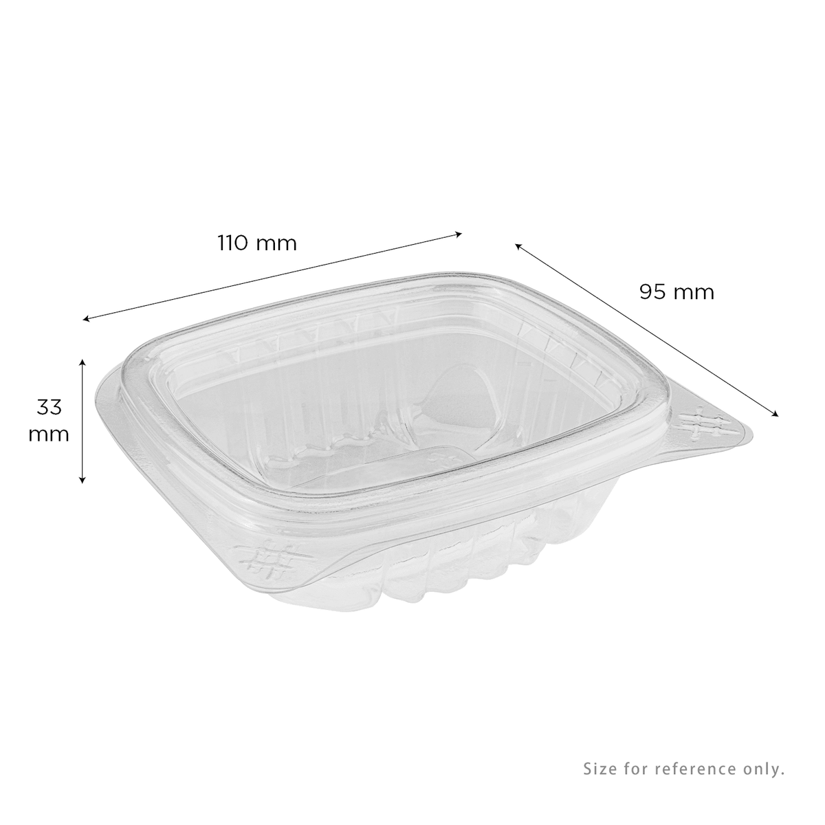 [400 ct] 4 oz Hinged Deli Container | PET