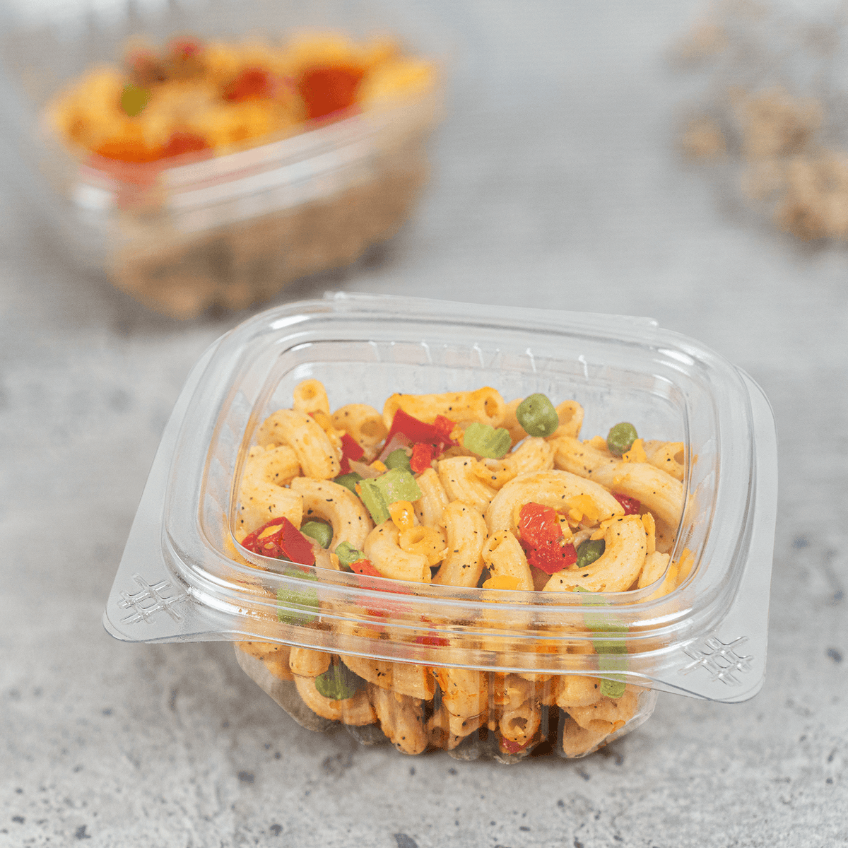 [400 ct] 6 oz Hinged Deli Container | PET