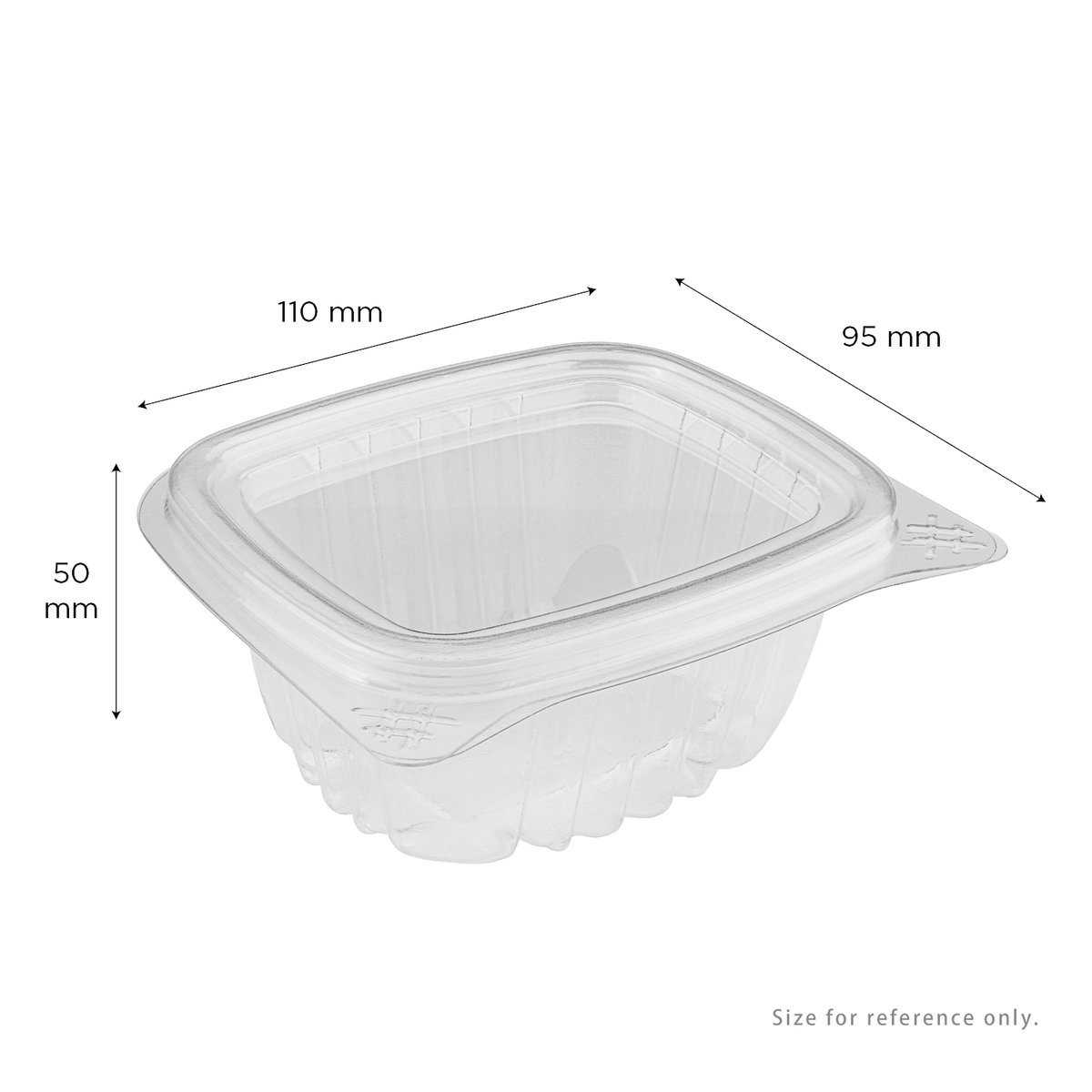 [400 ct] 6 oz Hinged Deli Container | PET